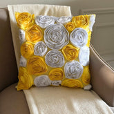 Sunny Yellow Blooms Pillow Cover