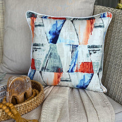 Let'S Paint - Multicolor Cotton Decorative Euro Sham