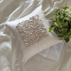 Vintage Love - Ivory Art Silk Decorative Euro Sham