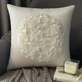 Vintageous - Ivory Suede Decorative Euro Sham