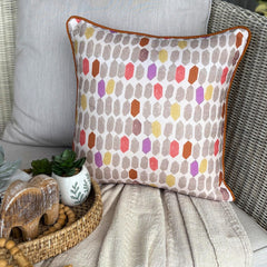 Color Impulse - Multicolor Cotton Throw Pillow Cover
