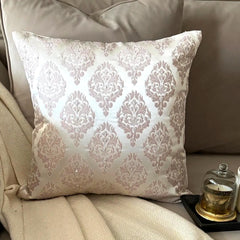 Blush Baroque Throw Pillow Cover