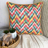Chevron Palette Yellow Throw Pillow Cover