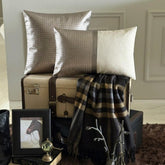 Lux Grey - Grey Faux Leather Lumbar Pillow Cover