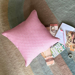 Pink Beehive - Pink Taffeta Decorative Euro Sham