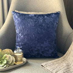 All Thats Navy - Navy Blue Art Silk Decorative Euro Sham