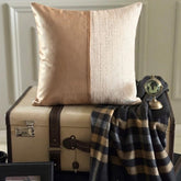 Rose Gold Jute Decorative Euro Sham