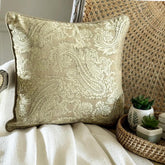 Paisley Brown Smitten Throw Pillow Cover