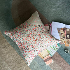 Wonderland Dust - Pink Art Silk Decorative Euro Sham