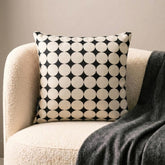 Black And White Cotton Throw Pillow Cover - Mono Muse