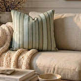 Stripe Flow Gray - Gray Velvet Stripes Throw Pillow Cover