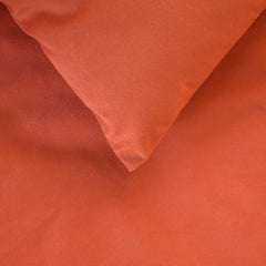 Velvet Orange Decorative Bed Runner and Pillow Cover - Rust Velvet