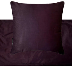 Velvet Plum Decorative Bed Runner and Pillow Cover - Plum Velvet