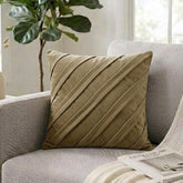 Contemporary Dark Beige Pillow Cover