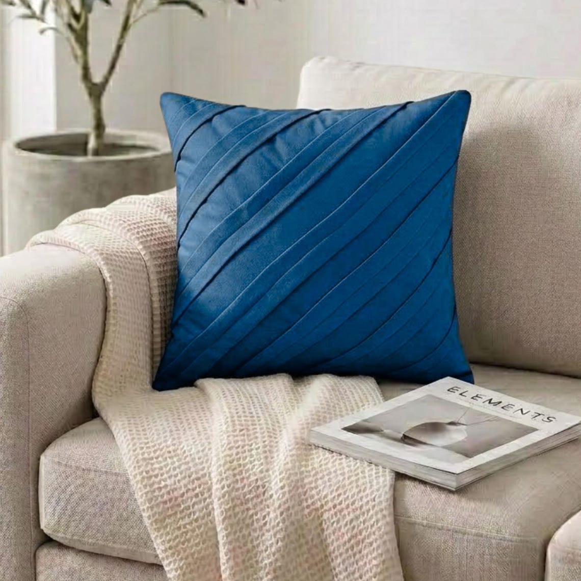 Contemporary Blue Euro Sham
