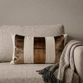 Swathe Brown Lumbar Pillow Cover