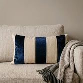 Swathe Navy Lumbar Pillow Cover