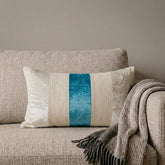 Swathe Turquoise Lumbar Pillow Cover