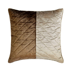 Kiona - Brown Velvet Throw Pillow Cover