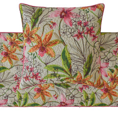 Lily Haven - Cotton Pink Decorative Bed Runner and Pillow Cover