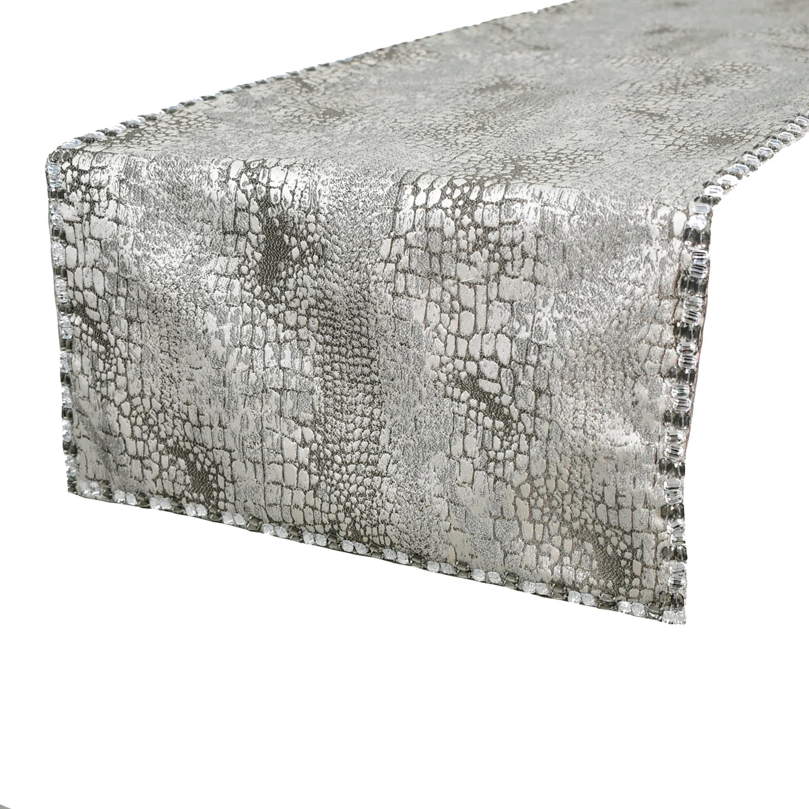 Pewter Python Decorative Table Runner