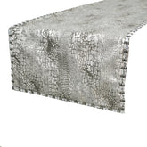 Pewter Python Decorative Table Runner