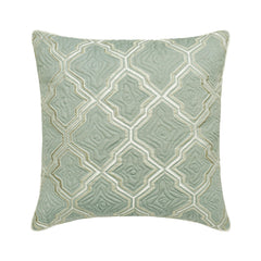 Estelle - Jacquard Light Blue Decorative Bed Runner and Pillow Cover
