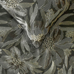 Liana - Jacquard Grey Decorative Bed Runner and Pillow Cover