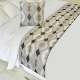 Thread Tale Decorative Bed Runner and Pillow Cover