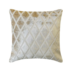 Rhombus Ivory Throw Pillow Cover