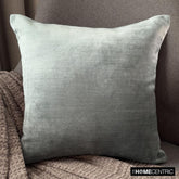 Velvet Sea Jules - Sea Blue Velvet Throw Pillow Cover
