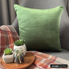 Velvet Emerald Jules - Emerald Green Velvet Throw Pillow Cover