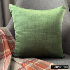 Velvet Emerald Jules - Emerald Green Velvet Throw Pillow Cover