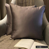 Ash Purple Slub Satin - Ash Purple Satin Throw Pillow Cover