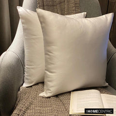 Off White Slub Satin - Off White Satin Throw Pillow Cover