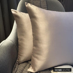 Light Pink Slub Satin - Light Pink Satin Throw Pillow Cover