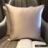 Light Pink Slub Satin - Light Pink Satin Throw Pillow Cover