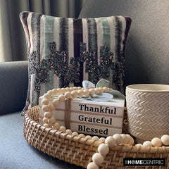 CrossBar - Green Velvet Throw Pillow Cover