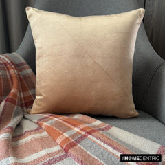 Velvet Beige Jules - Beige Velvet Throw Pillow Cover