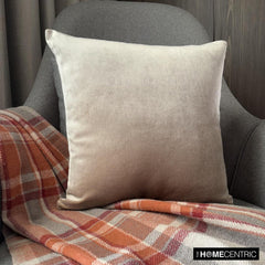 Velvet Ivory Jules - Ivory Velvet Throw Pillow Cover