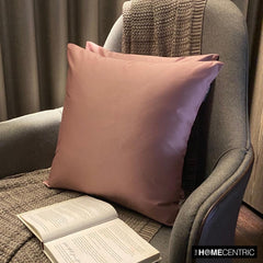 Muave Slub Satin - Muave Satin Throw Pillow Cover