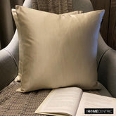Cream Satin Slub - Cream Satin Throw Pillow Cover