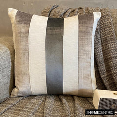 Velvet Band Grey - Grey Velvet Throw Pillow Cover