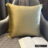 Light Gold Slub Satin - Light Gold Satin Throw Pillow Cover