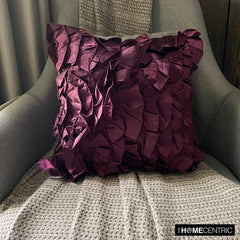Vintage Violet - Violet Satin Throw Pillow Cover