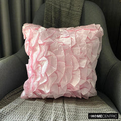 Vintage Soft Pink - Soft Pink Satin Throw Pillow Cover