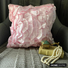 Vintage Soft Pink - Soft Pink Satin Throw Pillow Cover