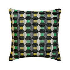 Green Shapes Throw Pillow Cover
