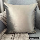 Velvet Taupe Jules - Taupe Velvet Throw Pillow Cover
