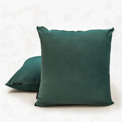 Teal Green Plain Velvet Throw Pillow Cover - Teal Green Velvet